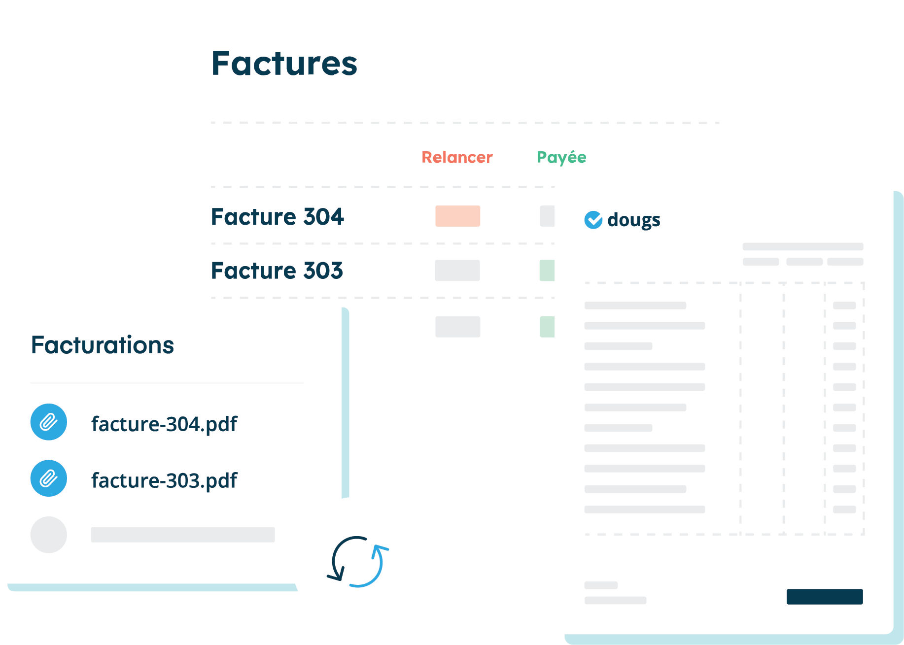 Illustration des services de comptabilité en ligne de Dougs
