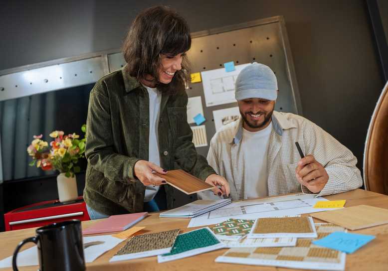 Deux dirigeants de TPE au travail dans leur atelier