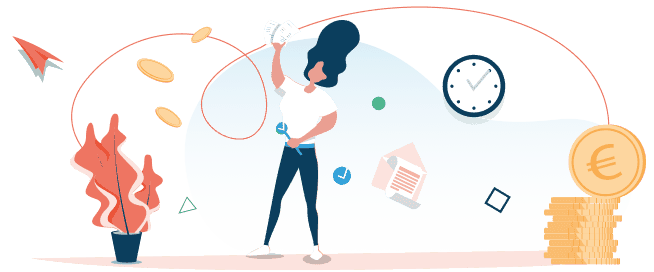 Illustration pour le service Générez des factures impeccables